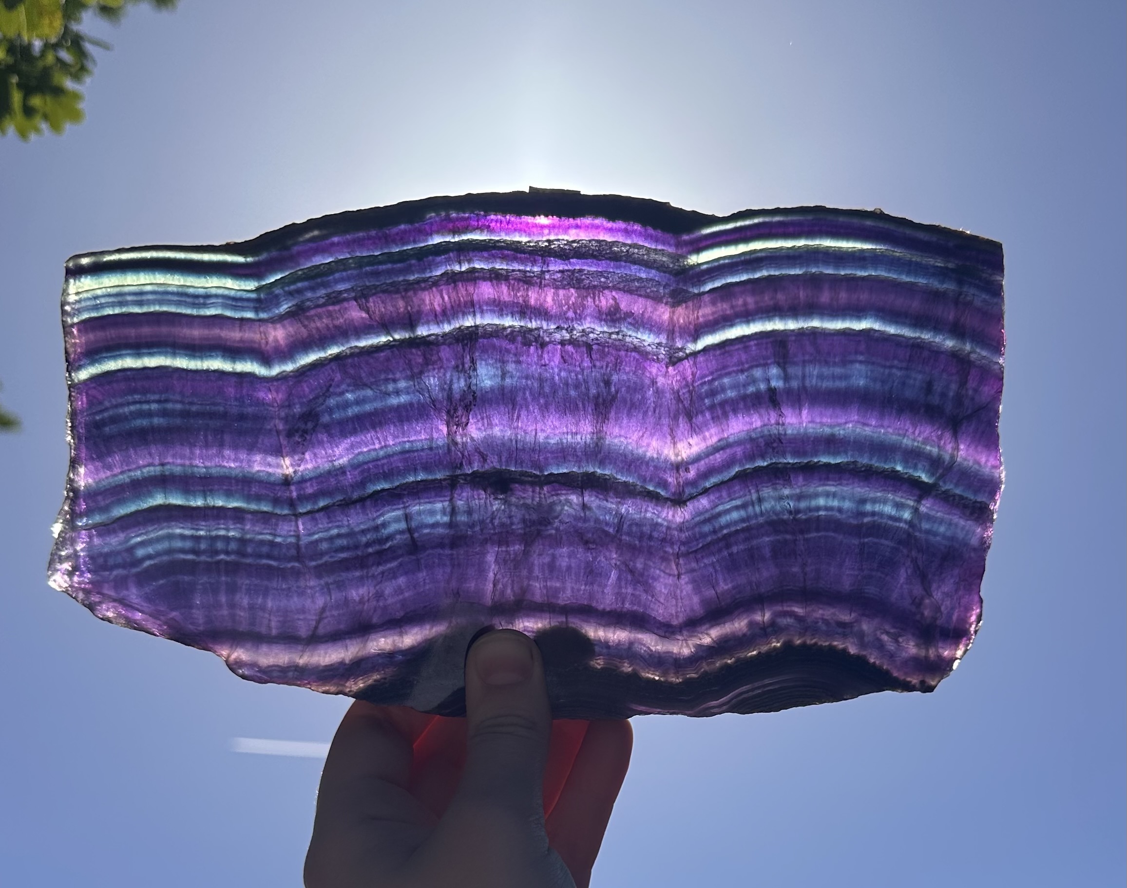 Paarse fluoriet slab!